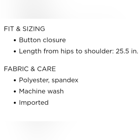 Simply Vera Vera Wang Button Front Blouson Sleeve Blouse NWOT - Picture 12 of 12